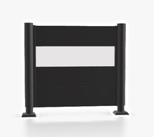 Pantalla Privacidad Con Panel 180x200 Gris Oscuro