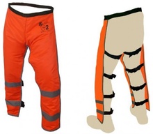 Zahon Anticorte Motosierra Amarillo Reflectante Clase 2 Talla XXL