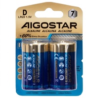 Pila Alcalina LR20(D) 1,5V 2 Unidades