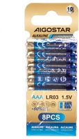 Pila Alcalina LR03 AAA 1,5V 8 Unidades