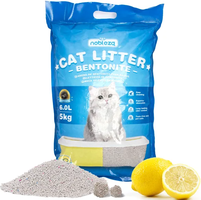 Arena de Bentonita para Gatos con Aroma a Limon