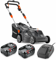 Pack cortac�sped Husqvarna Aspire LC34 34 cm + 2 bater�as 18 V 4 Ah y cargador 18-C70