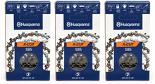 Pack 3 cadenas de motosierra Husqvarna X-CUT S85 68 eslabones � 3/8 � 1,5 mm