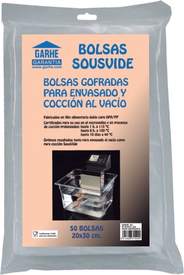 Paquete 50 Bolsas Gofrada Cocci�n Envasado Al Vacio 30x40cm
