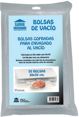 Paquete 50 Bolsas Gofrada Envasado Al Vacio 20x30 cm Paquete 50 Bolsas Gofrada Envasado Al Vacio 20x30 cm