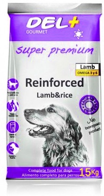 Del+ Gourmet Pienso Cordero y Arroz Reinforced 3 kg Del+ Gourmet Pienso Cordero y Arroz Reinforced 3 kg