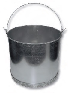 Cubo Recto Galvanizado 13