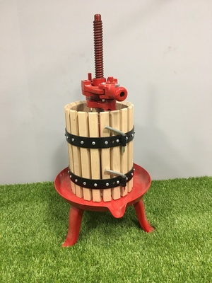 Llagar Redondo Base Metalica Roja 25 cm. Diametro