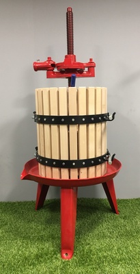 Llagar Redondo Base Metalica Roja 40 cm. Diametro