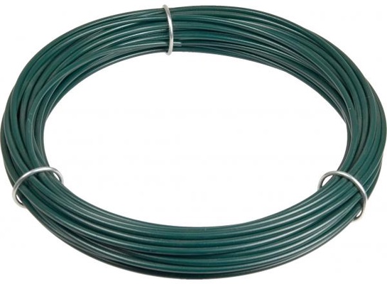 Alambre Plastificada Verde 25 Metros