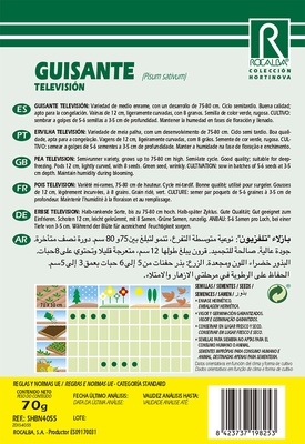 Semilla Guisante Television 250 gr