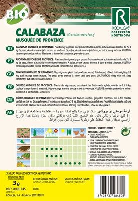 Semilla Ecologica Calabaza Musquee de Provence 3 gr