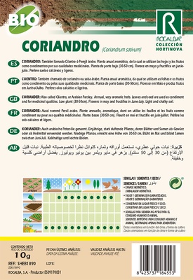 Semilla Ecologica Coriandro