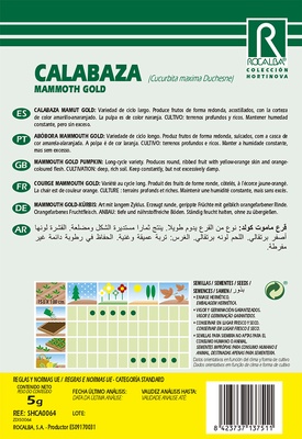 Semilla Calabaza Mammonth Gold 5 gr