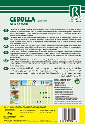 Semilla Cebolla Roja de Zalla 100 gr