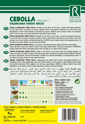 Semilla Cebolla Valenciana Recas