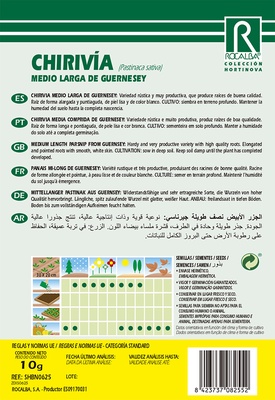 Semilla Chirivia Medio Larga de Guernesey