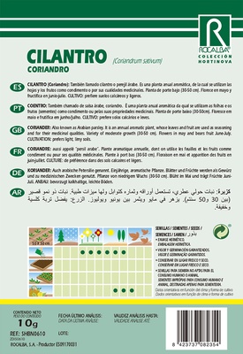 Semilla Cilantro Coriandro