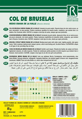 Semilla Col de Bruselas m. Enana de la Halle