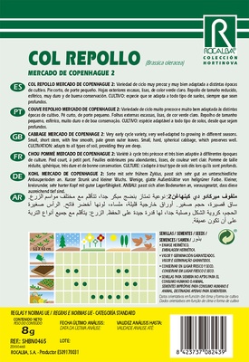 Semilla Col Repollo Mercado de Copenhague 2