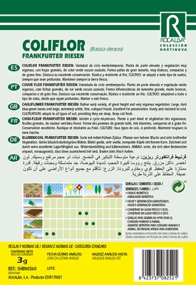 Semilla Coliflor Frankfurter Riesen