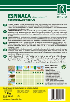 Semilla Espinaca Monstruosa de Virofly