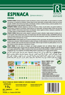 Semilla Espinaca Viking