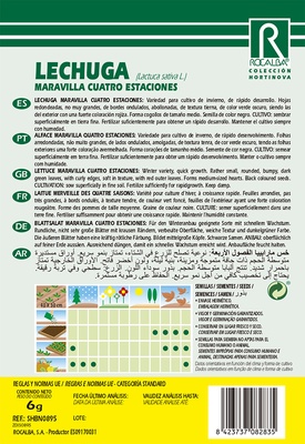 Semilla Lechuga Maravilla Cuatro Estaciones