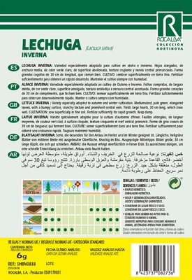 Semilla Lechuga Romana Inverna