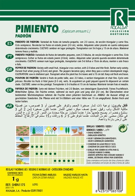 Semilla Pimiento Padron