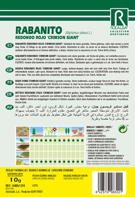 Semilla Rabanito Redondo Rojo 