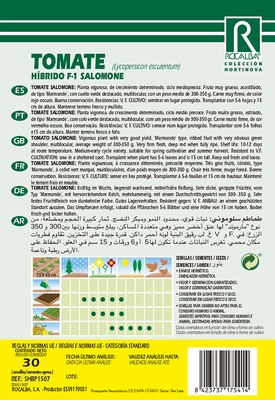 Semilla Profesional Tomate Hibrido F-1 Salomone