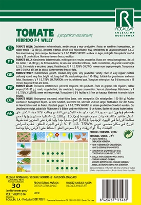 Semilla Profesional Tomate Hibrido F1 Touring