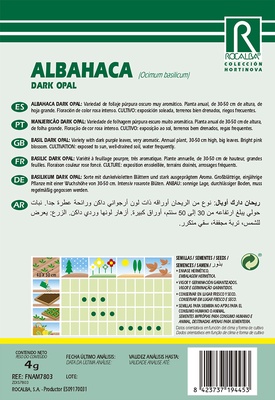 Semilla Albahaca Dark Opal