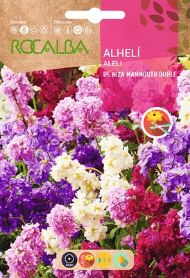 Semilla Alheli de Niza Mammouth Doble Variado