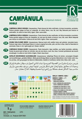 Semilla Campanula Doble Variada
