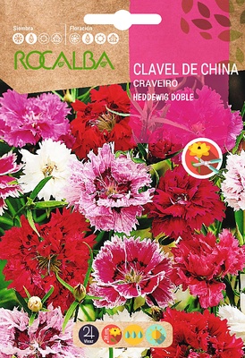 Semilla Clavel de China Heddewig Doble Variado