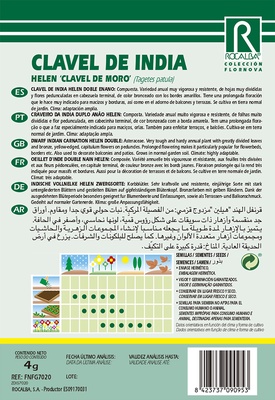 Semilla Clavel de China Helen Doble Enano