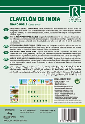 Semilla Clavelon Rosa de India Enano Doble,amar.