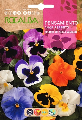 Semilla Pensamiento Gigante de Suiza Variado