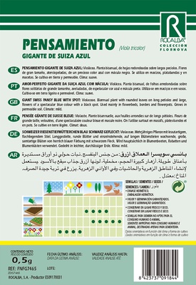 Semilla Pensamiento Gig. de Suiza Azul con Macula