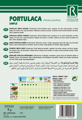 Semilla Portulaca Simple, Variada