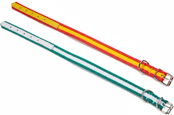 Collar Bandera 45 x 2 cm. Cinta Nylon/ Serraje