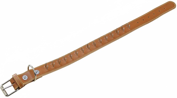 Collar Cuero/ Serraje Clavos 75 x 4 cm. Collar Cuero/ Serraje Clavos 75 x 4 cm.