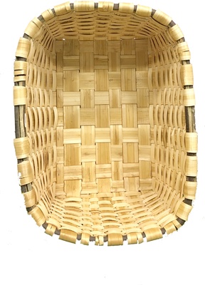 Cesto Banastra Madera Rectangular Artesanal Peque�a