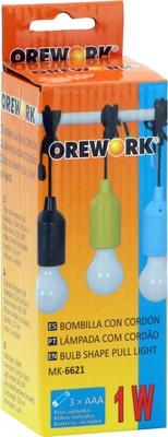 Bombilla con Cordon Pilas Mk 6621