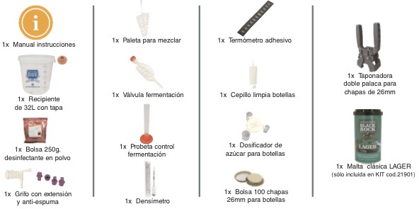 Kit Elaboracion Cerveza con Malta