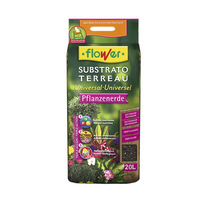 Sustrato Pflanzenerde Flower 20 litros