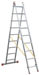 Escalera Transformable 2 Tramos 9 Pelda�os