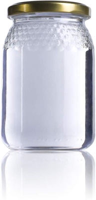 Tarro Cristal con Tapa 1/2kg Bajo